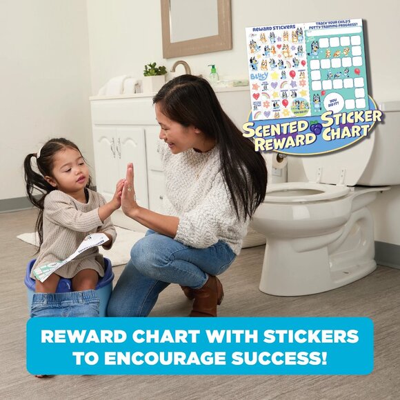 Bluey Potty Trainer Easy Clean-Up 3-in-1 with 20 Disposable Liner Bags - Picture 10 of 12